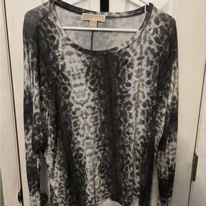 Black and white animal Patterned Michael Kors Women Top